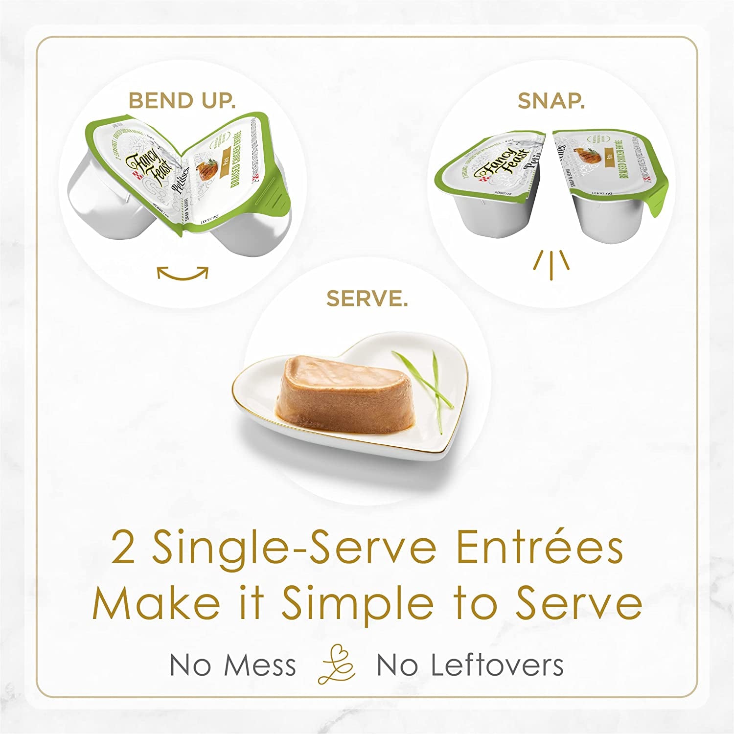 Purina  Gourmet Wet Cat Food Variety Pack, Petites Pâté Collection, Break-Apart Tubs, 12-Pack of 2.8 Oz. Tubs, 24 Servings