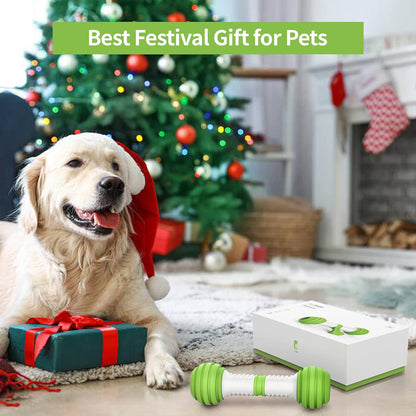 Interactive Dog Toys, Automatic Toys for Dogs, Electronic Dog Bones with Safe & Durable Material, Equipped with Rechargeable Usb（Green