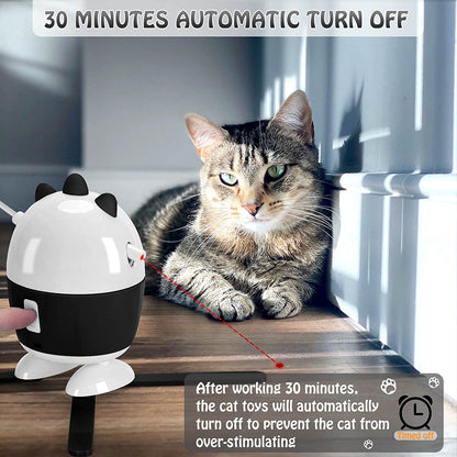 Cat Toys Interactive, Cat Light Toy and Cat Feather Toys 2 in 1, Recharge Cat Exercise Toys for Indoor Cats Automatic Cat Toys Interactive for Kitten