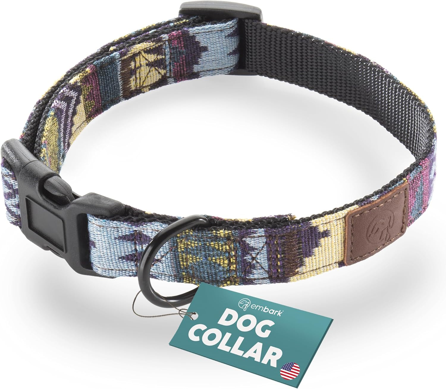 Embark Adventure Dog Collar – Stylish & Durable Nylon Dog Collars for Small Dogs, Comfortable Pet Collar, Small Dog Collars for Male & Female Dogs with Strong Buckles. Adjustable Small Dog Collars