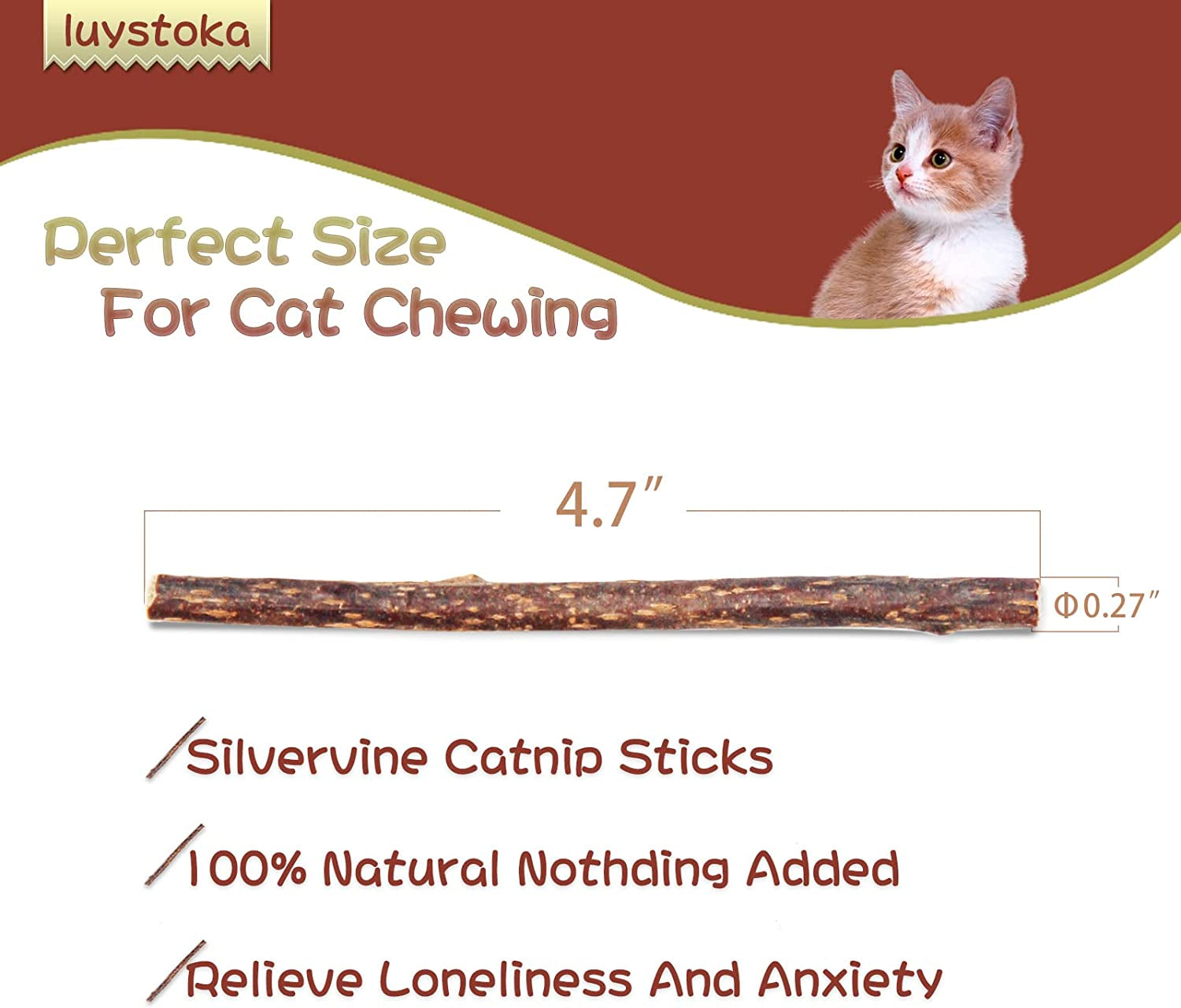 Silvervine and Matatabi Catnip Toy Set - 10-Piece Collection of Indoor Chew Sticks and Wand Toys for Engaging Cats