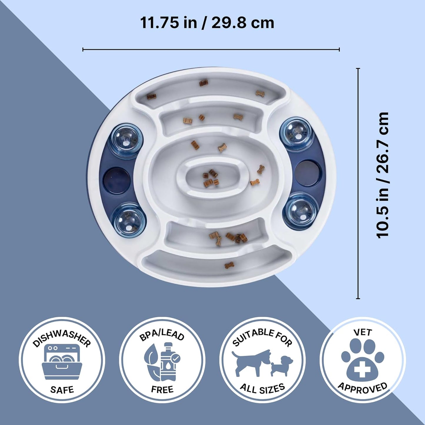 Slide & Feed Dog Enrichment Toy - Level 1 Interactive Puzzle for Beginners