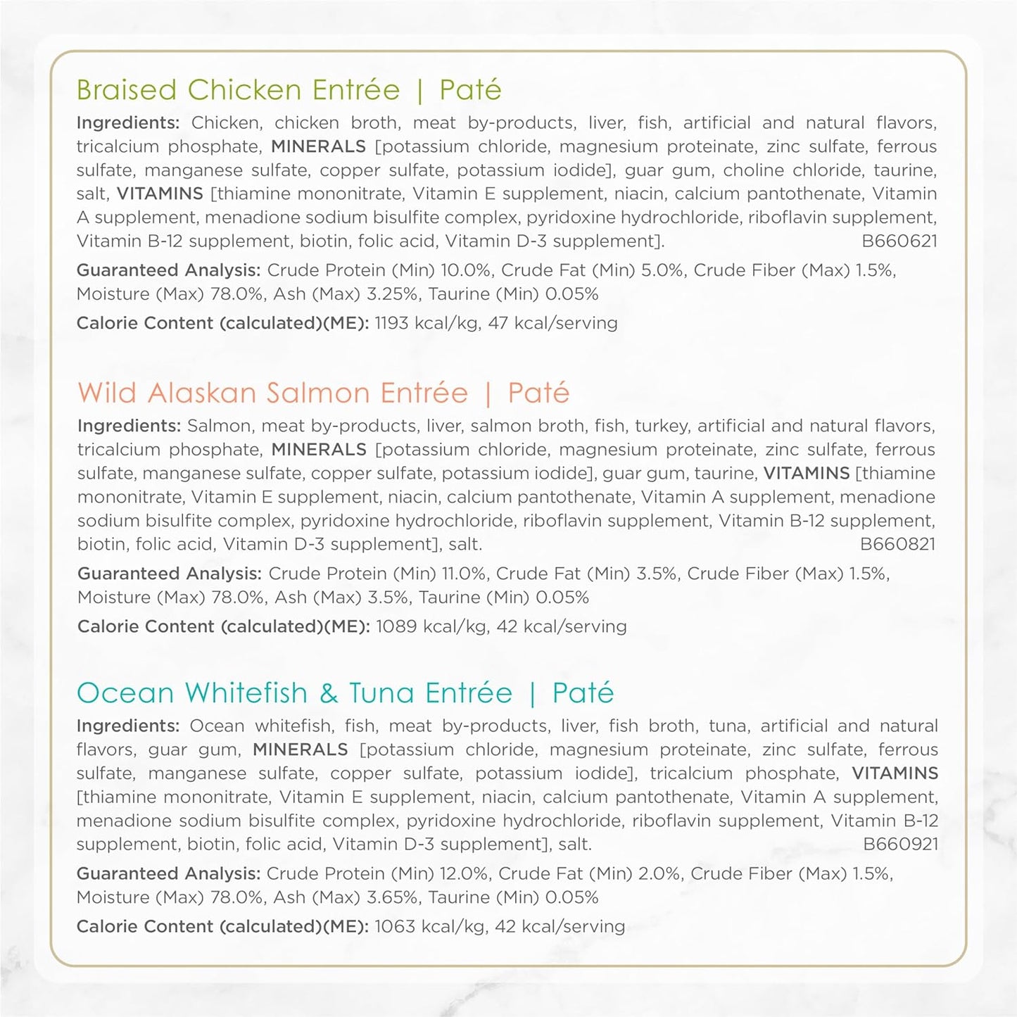 Purina  Gourmet Wet Cat Food Variety Pack, Petites Pâté Collection, Break-Apart Tubs, 12-Pack of 2.8 Oz. Tubs, 24 Servings