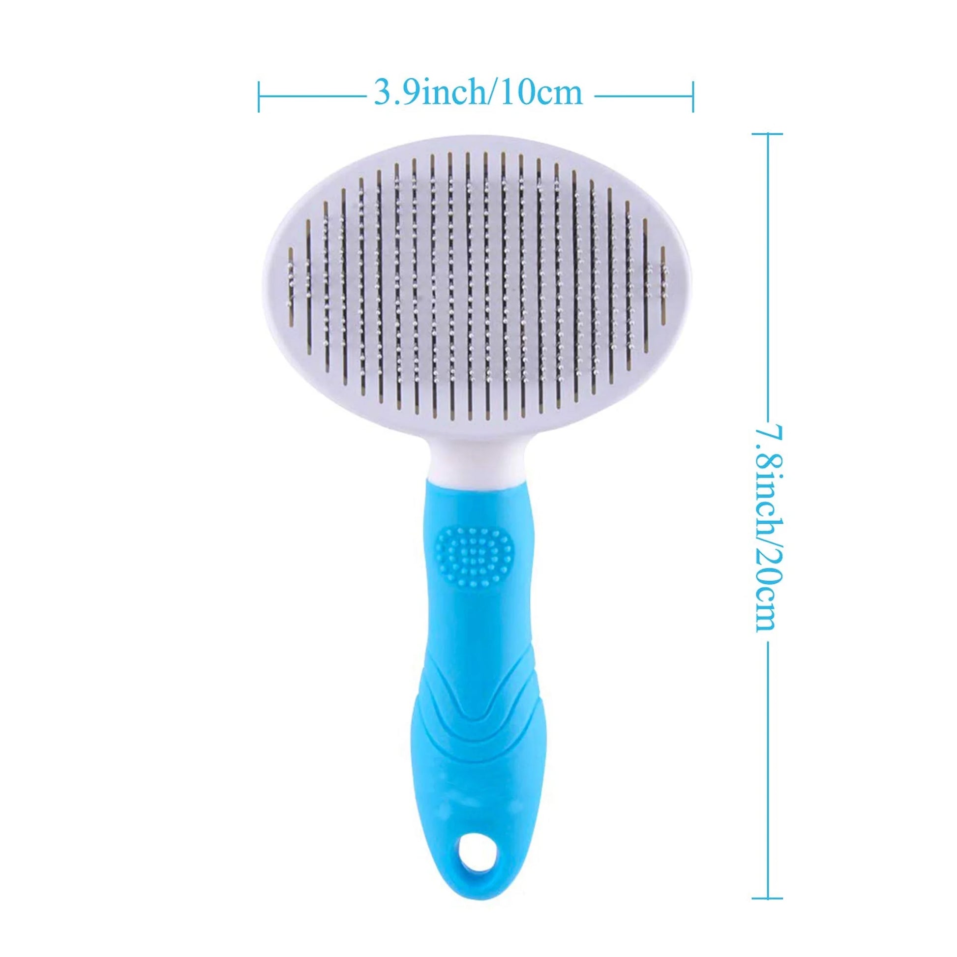 Cat and Dog Brush, Self Cleaning Deshedding Tool for Undercoat, Mats, Knots, Flakes - All Hair Lengths