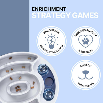 Slide & Feed Dog Enrichment Toy - Level 1 Interactive Puzzle for Beginners