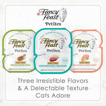 Purina  Gourmet Wet Cat Food Variety Pack, Petites Pâté Collection, Break-Apart Tubs, 12-Pack of 2.8 Oz. Tubs, 24 Servings